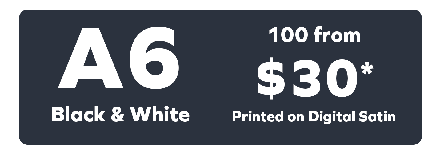 A6 B&W Brochures & Flyers